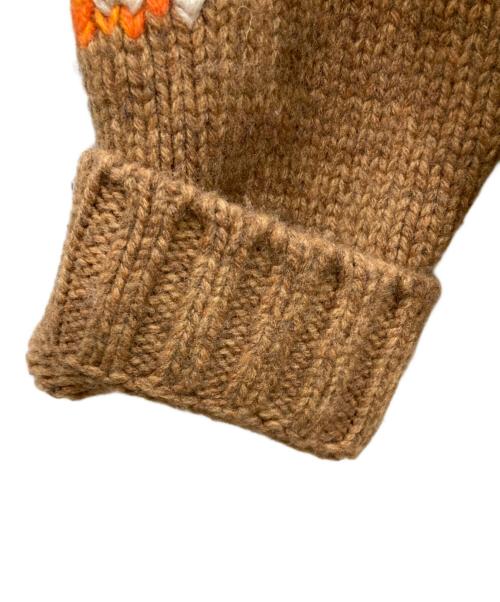 SEVESKIG（セヴシグ）SEVESKIG (セヴシグ) Cowichan Knit Ver,N W O ブラウン サイズ:SIZE Lの古着・服飾アイテム