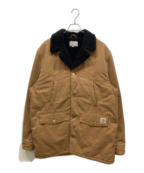 Carhartt WIP（カーハート ワークインプログレス）CARHARTT WIP (カーハート ワークインプログレス) NEWMAN COAT ブラウン×ブラック サイズ:SIZE Lの古着・服飾アイテム