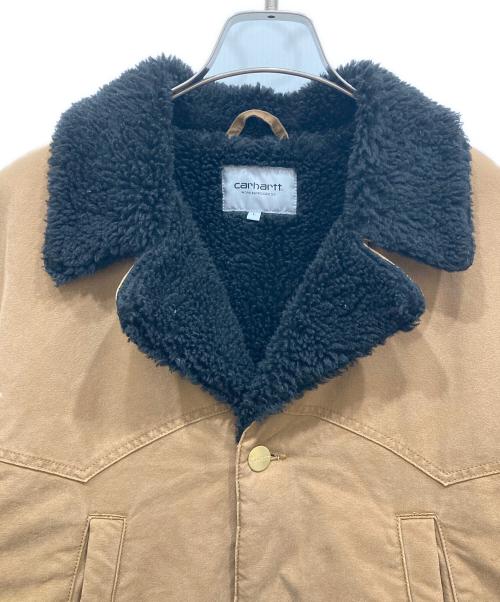 Carhartt WIP（カーハート ワークインプログレス）CARHARTT WIP (カーハート ワークインプログレス) NEWMAN COAT ブラウン×ブラック サイズ:SIZE Lの古着・服飾アイテム