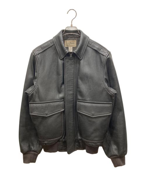 L.L.Bean（エルエルビーン）L.L.Bean (エルエルビーン) A-2フライトジャケット ブラック サイズ:SIZE Sの古着・服飾アイテム