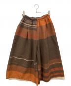 tamaki niimeタマキ ニイメ）の古着「ウールワイドパンツ」｜ブラウン