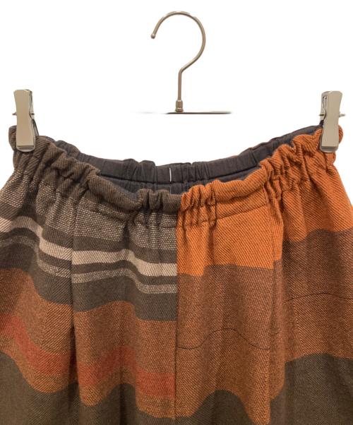 tamaki niime（タマキ ニイメ）tamaki niime (タマキ ニイメ) ウールワイドパンツ ブラウン サイズ:2の古着・服飾アイテム