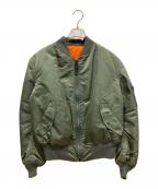 ALPHAアルファ）の古着「MA-1ジャケット」｜カーキ