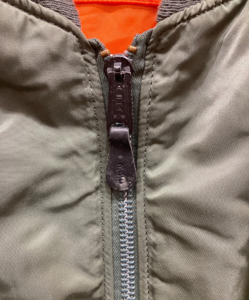 ALPHA（アルファ）ALPHA (アルファ) MA-1ジャケット カーキ サイズ:Ｌの古着・服飾アイテム