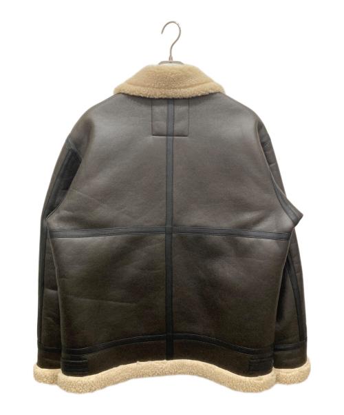 ALPHA（アルファ）ALPHA (アルファ) B-3フェイクムートンフライトジャケット ブラウン サイズ:SIZE XLの古着・服飾アイテム