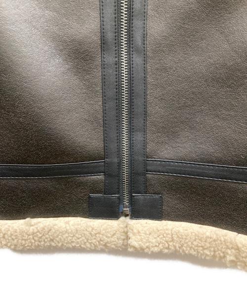 ALPHA（アルファ）ALPHA (アルファ) B-3フェイクムートンフライトジャケット ブラウン サイズ:SIZE XLの古着・服飾アイテム