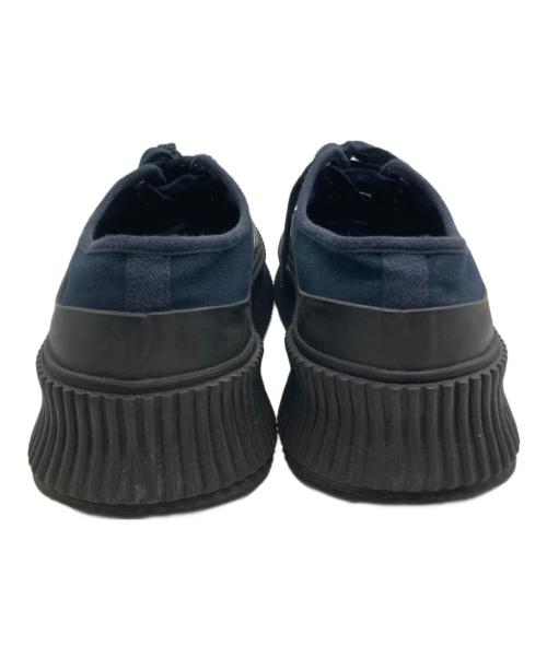JIL SANDER（ジルサンダー）JIL SANDER (ジルサンダー) プラットフォームスニーカー ネイビー×ブラック サイズ:42の古着・服飾アイテム