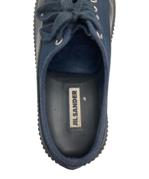 JIL SANDER（ジルサンダー）JIL SANDER (ジルサンダー) プラットフォームスニーカー ネイビー×ブラック サイズ:42の古着・服飾アイテム