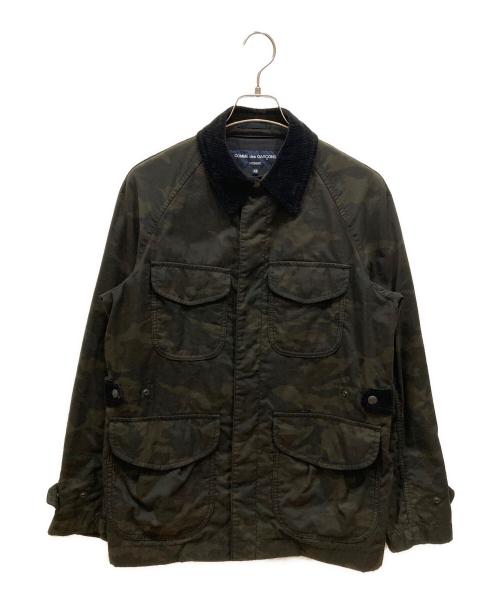 COMME des GARCONS HOMME（コムデギャルソン オム）COMME des GARCONS HOMME (コムデギャルソン オム) カモフラ襟コーデュロイジャケット カーキ×ブラック サイズ:SIZE XSの古着・服飾アイテム