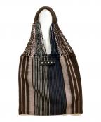 MARNIマルニ）の古着「ハンモックバック」｜ブラウン×ネイビー