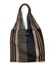 MARNI（マルニ）の古着「ハンモックバック」｜ブラウン×ネイビー