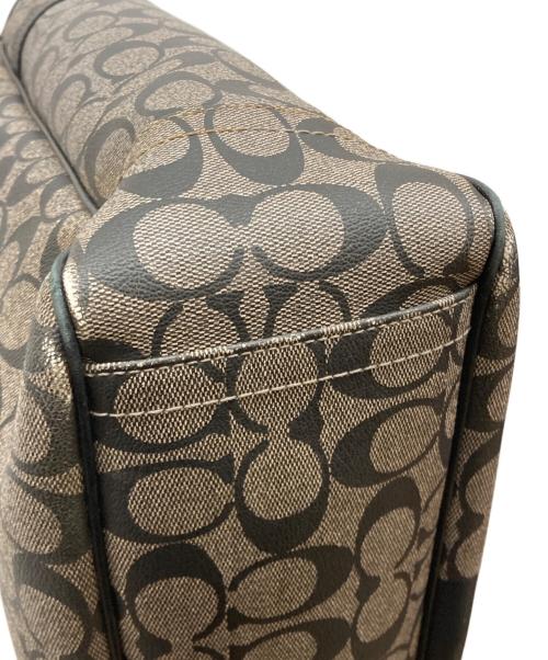 COACH（コーチ）COACH (コーチ) シグネチャートートバッグ グレー×ブラックの古着・服飾アイテム