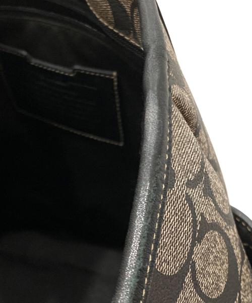 COACH（コーチ）COACH (コーチ) シグネチャートートバッグ グレー×ブラックの古着・服飾アイテム