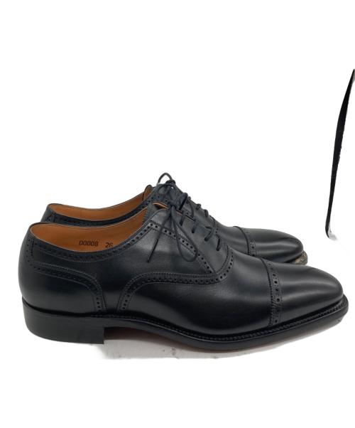 SCOTCH GRAIN（スコッチグレイン）SCOTCH GRAIN (スコッチグレイン) ストレートチップシューズ ブラック サイズ:SIZE 26cmの古着・服飾アイテム