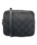 GUCCIグッチ）の古着「GGキャンバスミニショルダーバッグ」｜ブラック