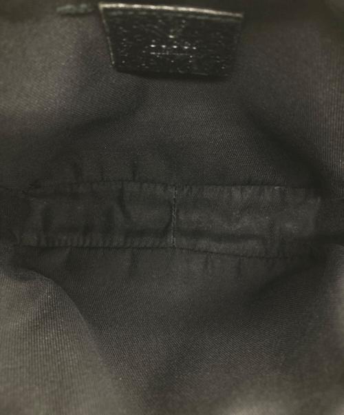 GUCCI（グッチ）GUCCI (グッチ) GGキャンバスミニショルダーバッグ ブラックの古着・服飾アイテム