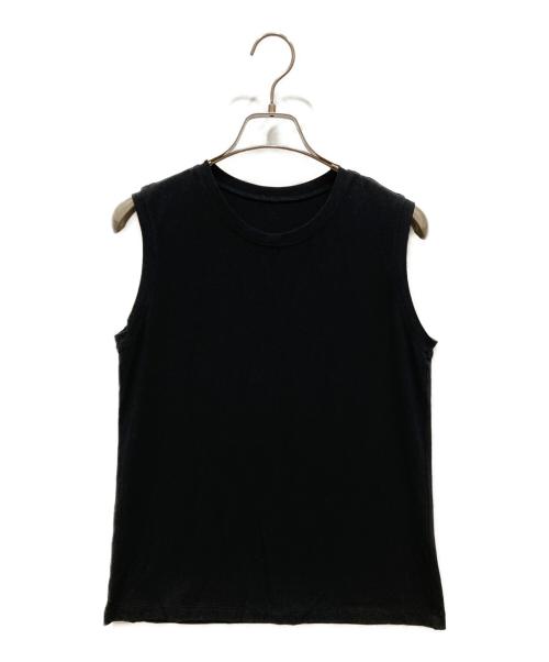 ISSEY MIYAKE（イッセイミヤケ）ISSEY MIYAKE (イッセイミヤケ) ノースリーブカットソー ブラック サイズ:SIZE 2の古着・服飾アイテム