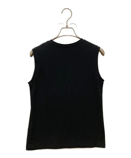 ISSEY MIYAKE（イッセイミヤケ）ISSEY MIYAKE (イッセイミヤケ) ノースリーブカットソー ブラック サイズ:SIZE 2の古着・服飾アイテム