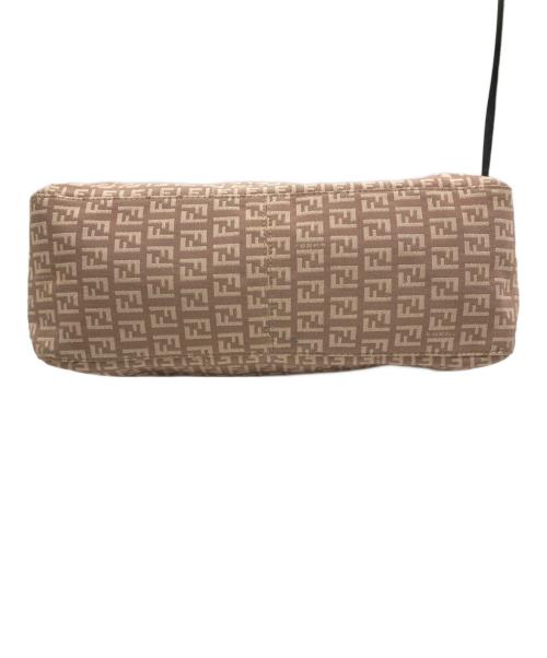 FENDI（フェンディ）FENDI (フェンディ) ズッキーノ柄ハンドバッグ ピンクベージュの古着・服飾アイテム