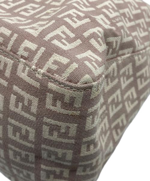 FENDI（フェンディ）FENDI (フェンディ) ズッキーノ柄ハンドバッグ ピンクベージュの古着・服飾アイテム