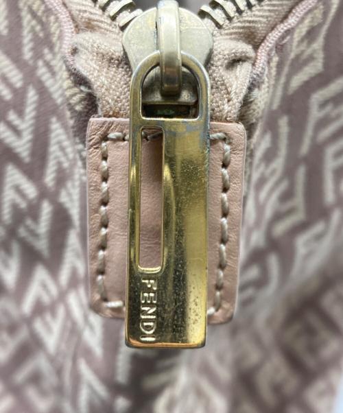 FENDI（フェンディ）FENDI (フェンディ) ズッキーノ柄ハンドバッグ ピンクベージュの古着・服飾アイテム
