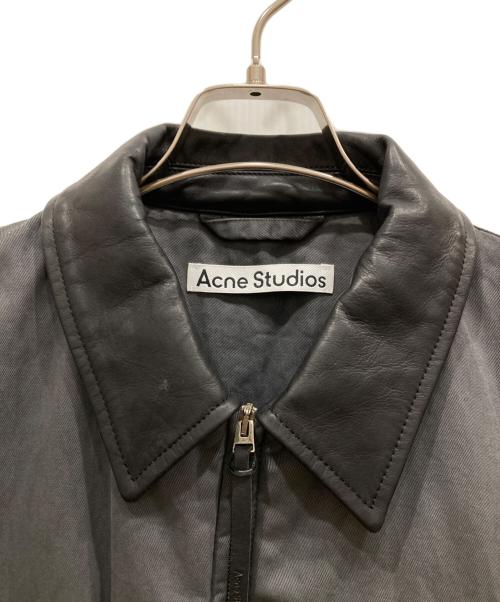 Acne studios（アクネ ストゥディオズ）Acne studios (アクネ ストゥディオス) ボンバーブルージョンジャケット グレー サイズ:38の古着・服飾アイテム