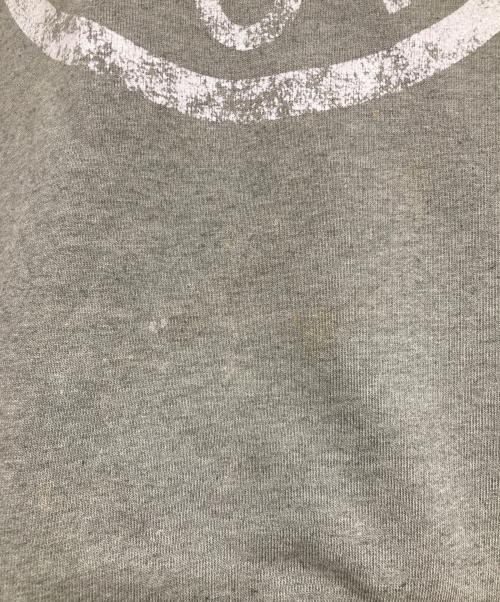 Acne studios（アクネ ストゥディオズ）ACNE STUDIOS (アクネ ストゥディオス) サークルロゴ ダメージ加工 クルーネックスウェット グリーン サイズ:Ⅿの古着・服飾アイテム