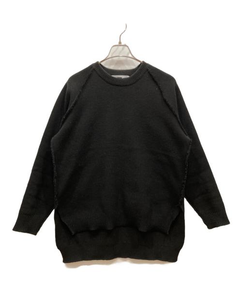 CDG（シーディージー）CDG (シーディージー) サイドスリットバックロゴニット ブラック サイズ:Mの古着・服飾アイテム