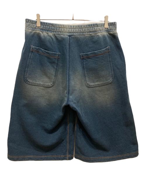 DIESEL（ディーゼル）DIESEL (ディーゼル) ブリーチ加工ハーフパンツ インディゴ サイズ:SIZE Mの古着・服飾アイテム