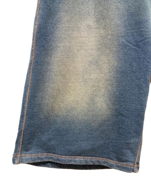 DIESEL（ディーゼル）DIESEL (ディーゼル) ブリーチ加工ハーフパンツ インディゴ サイズ:SIZE Mの古着・服飾アイテム
