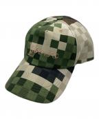 LOUIS VUITTONルイ ヴィトン）の古着「Damier camouflage Cap」｜カーキ×ベージュ
