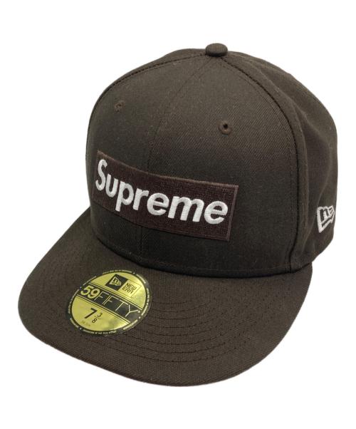 SUPREME（シュプリーム）Supreme (シュプリーム) New Era (ニューエラ) NO COMP BOX LOGO ブラウン サイズ:7 3/8の古着・服飾アイテム