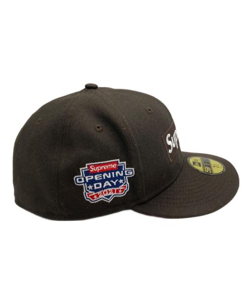 SUPREME（シュプリーム）Supreme (シュプリーム) New Era (ニューエラ) NO COMP BOX LOGO ブラウン サイズ:7 3/8の古着・服飾アイテム