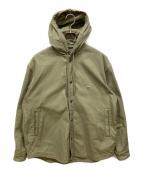 LACOSTEラコステ）の古着「フード付シャツジャケット」｜カーキ