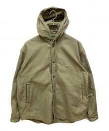 LACOSTE（ラコステ）の古着「フード付シャツジャケット」｜カーキ