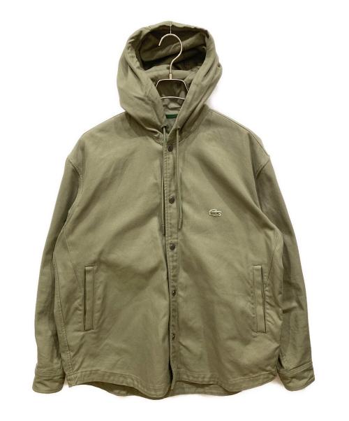 LACOSTE（ラコステ）LACOSTE (ラコステ) フード付シャツジャケット カーキ サイズ:SIZE 41の古着・服飾アイテム