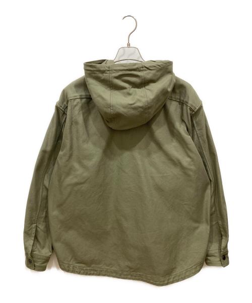 LACOSTE（ラコステ）LACOSTE (ラコステ) フード付シャツジャケット カーキ サイズ:SIZE 41の古着・服飾アイテム