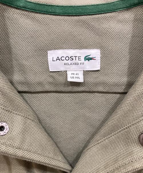 LACOSTE（ラコステ）LACOSTE (ラコステ) フード付シャツジャケット カーキ サイズ:SIZE 41の古着・服飾アイテム
