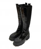 GANNIガニー）の古着「cleated high chelsea boots」｜ブラック