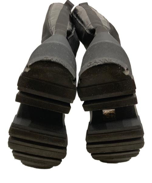 GANNI（ガニー）Ganni (ガニー) cleated high chelsea boots ブラック サイズ:39の古着・服飾アイテム