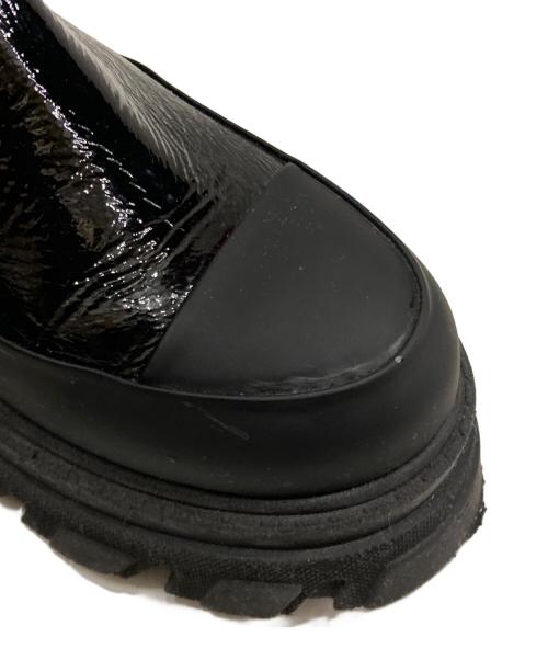 GANNI（ガニー）Ganni (ガニー) cleated high chelsea boots ブラック サイズ:39の古着・服飾アイテム
