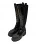 Ganni（ガニー）の古着「cleated high chelsea boots」｜ブラック