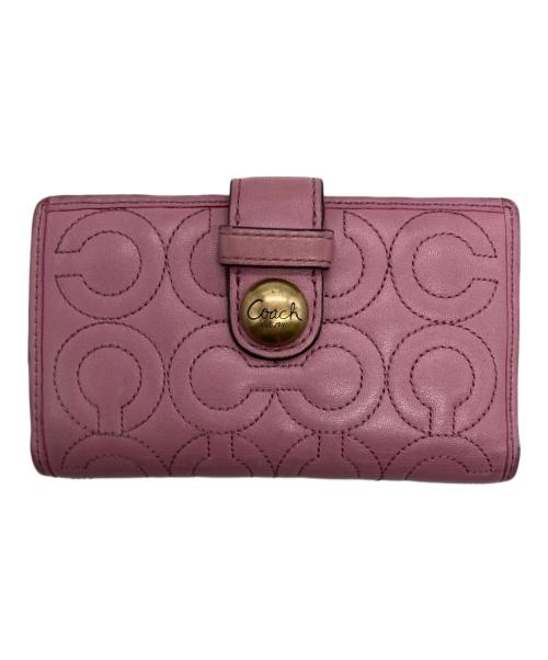 COACH（コーチ）COACH (コーチ) カードケース ピンクの古着・服飾アイテム
