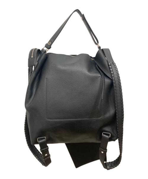 ALL SAINTS（オールセインツ）ALL SAINTS (オールセインツ) KITA 2-IN-1 LEATHER BACKPACK ブラックの古着・服飾アイテム