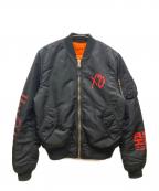 ALPHAアルファ）の古着「MA-1ジャケット」｜ブラック