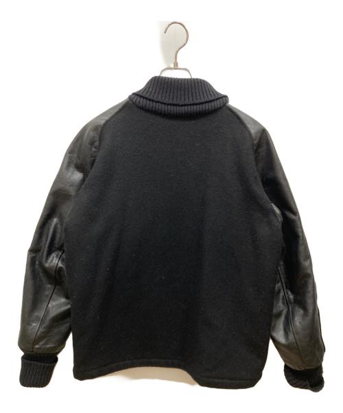 skookum（スクーカム）SKOOKUM (スクーカム) 切替レザースタジャン ブラック サイズ:SIZE 38の古着・服飾アイテム