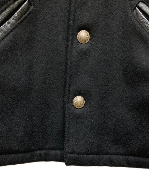 skookum（スクーカム）SKOOKUM (スクーカム) 切替レザースタジャン ブラック サイズ:SIZE 38の古着・服飾アイテム