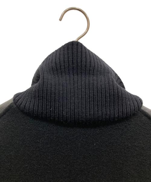 skookum（スクーカム）SKOOKUM (スクーカム) 切替レザースタジャン ブラック サイズ:SIZE 38の古着・服飾アイテム