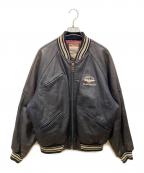 AVIREXアヴィレックス）の古着「バーシティジャケット」｜ブラック