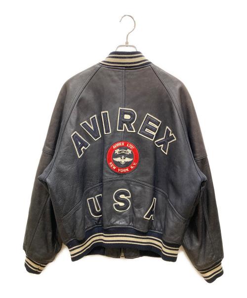 AVIREX（アヴィレックス）AVIREX (アヴィレックス) バーシティジャケット ブラック サイズ:不明の古着・服飾アイテム